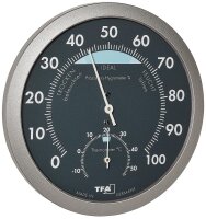 Thermo-Hygrometer schwarz 45.2043.51mit farbigen...