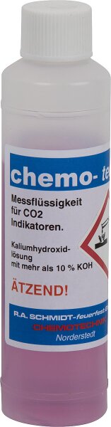 CO2-Messflüssigkeit rot 0-20 % 1 Fl. 500 ml. für 7 Füllung