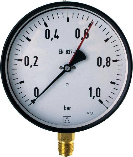 Manometer 0-10 bar 160mmÝ G1/2
