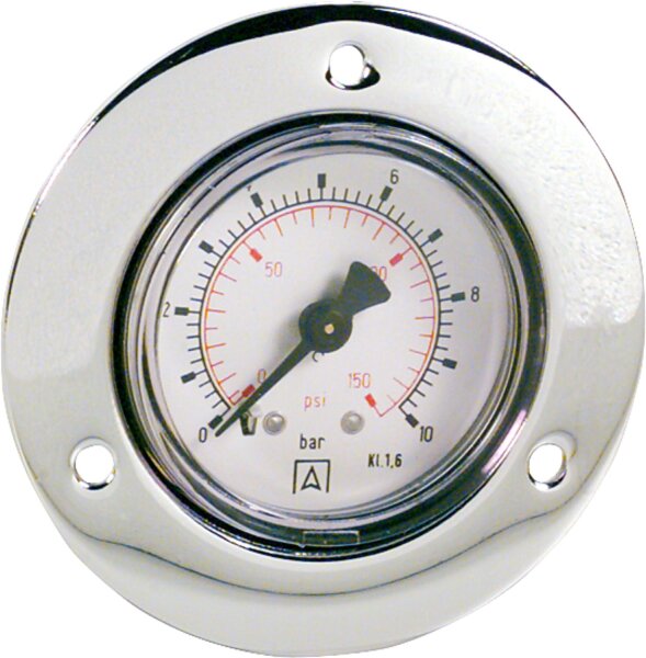 Manom. Stahlblechg.0-10bar40mmÝG1/8
