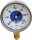 Manometer f. Sauerstoff D63, 0-40bar Anschluss R1/4" verchr. Gehäuse Stahlblech schwarz mit Aufschrift