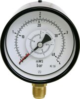 Differenzdruckmanometer 0-2,5 bar, Ø 100 mm, G1/2