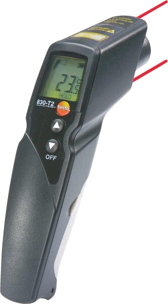 Infrarot-Thermometer Testo 830-T2 2-Punkt Lasermessfleck- markierung u.ext.Fühleranschluss