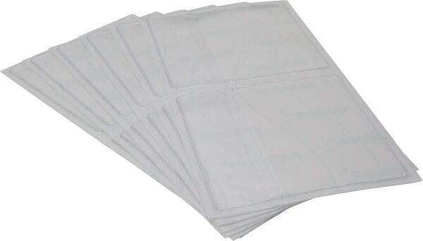 Selbstklebetasche 11x11cm mit Klappe, für Protokollausdrucke VPE = 20 Stück