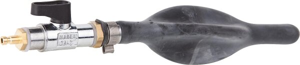 Absperrblase 50 mm mit Absperrhahn