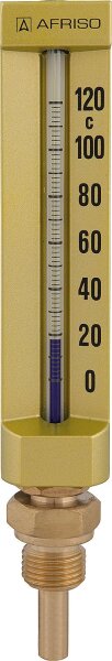 Maschinenthermometer VMTh 110 0/120°C 63mm, G1/2B MS, Gerade