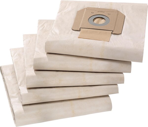 Staubsaugerbeutel KÄRCHER VPE 5 Stück, passend für NT48,NT65,NT70,NT72,NT75,NT80