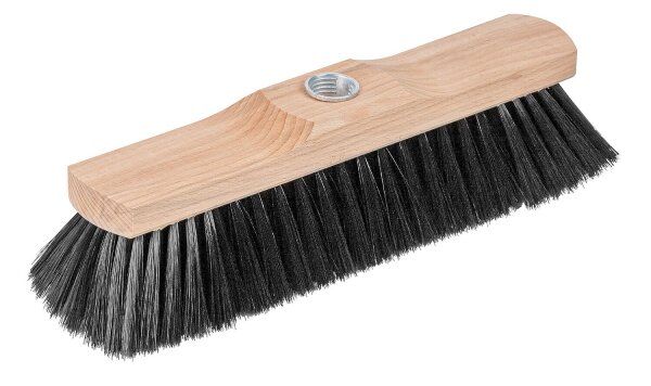 Zimmerbesen, Holz 29cm, roh, Gewinde