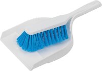 Hygiene-Kehrgarnitur, weiß,Besatz blau