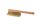 Messing-Handfeger, Holz geölt, Messing, 4-reihig,
