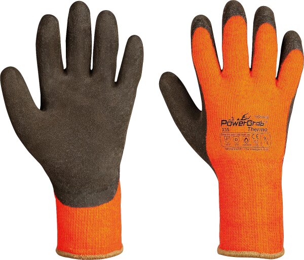 Kälteschutzhandschuh Power Grap Thermo,orange, Größe 7/S, 1Paar