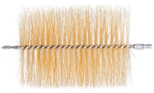 Rauchrohrbesen m. Gewindeaufnahme M10, Besatzmaterial-Ø 80 mm, Besatzlänge 200 mm, ohne Stiel