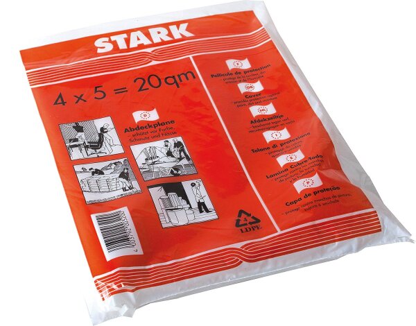 LDPE-Abdeckplane "Stark" ca. 30 my 4 x 5 m