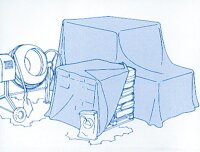 Gewebeplane aus HDPE-Bändchen- gewebe 160 g/qm mit...