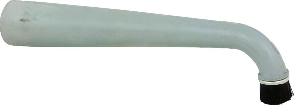 Winkel-Gummidüse mit Rundbürste Ø 32 mm Gesamtlänge 240 mm