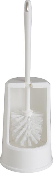 WC-Bürstengarnitur Kunststoff, weiß, Bürste weiß