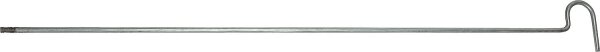 Stiel mit Griffteil und M10 Gewinde mit Querbohrung 1000mm lang, Rundstahl 9mm