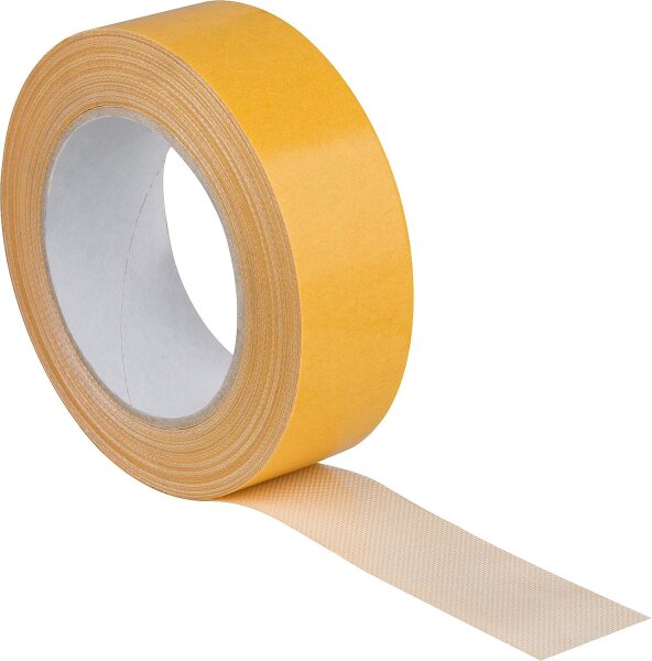 Doppelseitiges Klebeband mit Glasgewebe 38mm x 25m