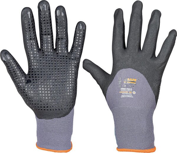 Klempnerhandschuh Excellflex Nitrilbeschichtung, Größe L