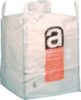 Big Bag Uni B Asbest, beschichtet,4 Hebeschlaufen, SWL...