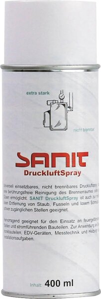 DruckluftSpray (unbrennbar) SANIT-CHEMIE 400ml Sprühdose (R 1234ze)