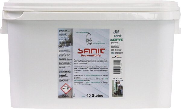 Sanit Beckenwürfel Dose à 40 St.