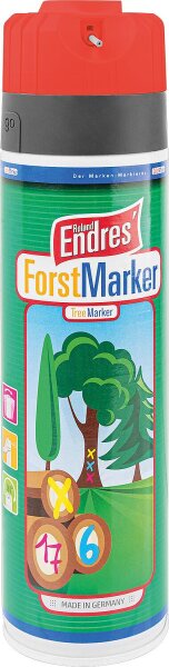 Markierspray leuchtend rot (KWF) Roland Endres Forst-Marker Ergo 360°, 500ml Sprühdose
