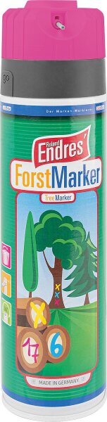 Markierspray leuchtend pink (KWF) Roland Endres Forst-Marker Ergo 360°, 500ml Sprühdose