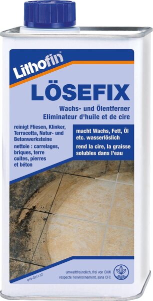 LITHOFIN LÖSEFIX Wachs- und Ölentferner, 1 l Flasche