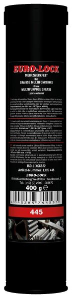 Mehrzweckfett hellbraun EURO-LOCK LOS 445, 400g Kartusche