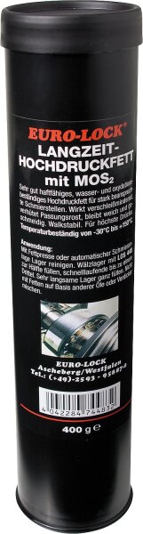 Langzeit-Hochdruckfett mit MoS² EURO-LOCK LOS 448, 400g Kartusche