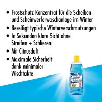 Winterscheibenreiniger SONAX AntiFrost + Klarsicht Konzentrat Citrus 1l Flasche