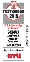 Winterscheibenreiniger SONAX AntiFrost + Klarsicht Konzentrat Citrus 1l Flasche