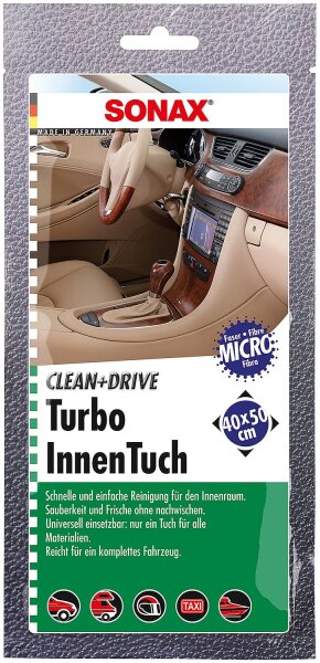 Reinigungstuch SONAX Clean+Drive für Innenanwendung 1 Tuch