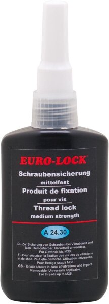 Schraubensicherung mittelfest EURO-LOCK A 24.30 50g Dosierflasche