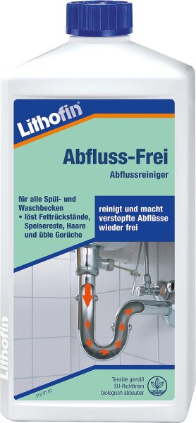 Rohrreiniger LITHOFIN Abfluss-Frei 1l Flasche