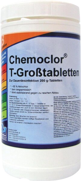 Chemoclor-T-Großtabletten CHEMOFORM 1kg Dose