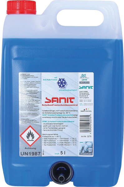 SANIT Scheibenfrostschutzkonzentrat bis -60° C, 5l Kanister