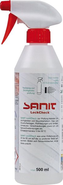 Lecksucher -15°C (DVGW) SANIT LeckCheck 500ml Handzerstäuber