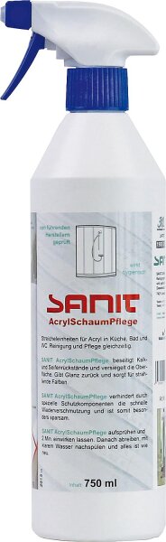 SANIT AcrylSchaumPflege 750ml Flasche
