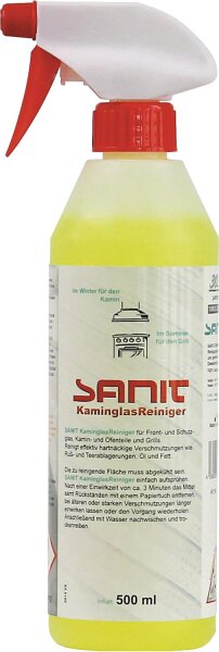 Kaminglas-Reiniger SANIT 500ml Handzerstäuber