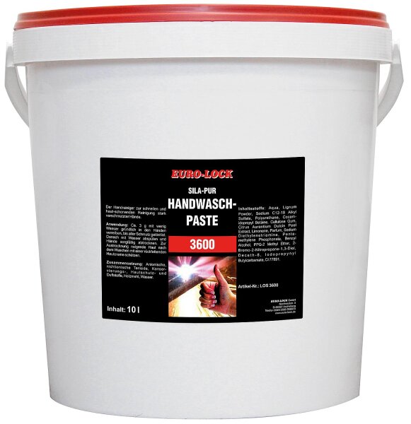 Sila Pur Handwaschpaste EURO-LOCK LOS 3600, 10l Eimer