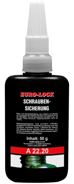 Schraubensicherung niedrigfest EURO-LOCK A 22,20 50g Dosierflasche