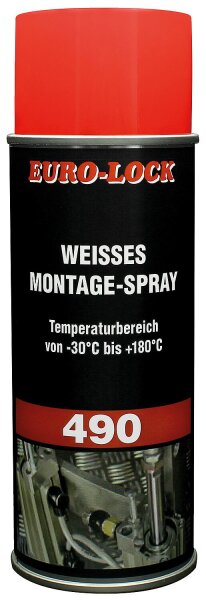Weißes Montage-Spray EURO-LOCK LOS 490 400ml Sprühdose