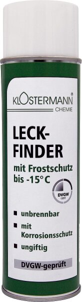 Leckfinder DVGW KLOSTERMANN mit Frostschutz bis -15°C, 400ml Sprühdose