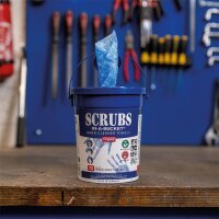 Handreinigungstücher SCRUBS, Behälter mit 30 Tüchern