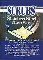 Edelstahlreinigungstuch SCRUBS, Sachet mit 1 Tuch