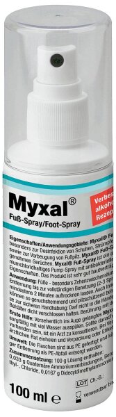 Fuß-Spray (Desinfektionsmittel) MYXAL 100ml Pumpspray