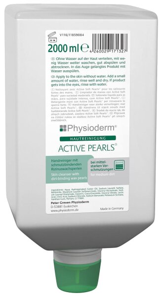 Handreiniger PHYSIODERM Active Pearls unparfümiert 2l Varioflasche