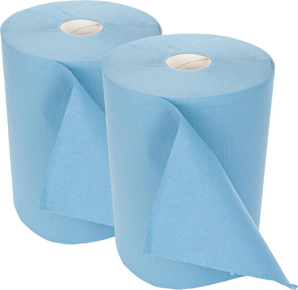 Reinigungstuch-Großrolle blau, 2-lagig, 38x35 cm, VPE=2Stück